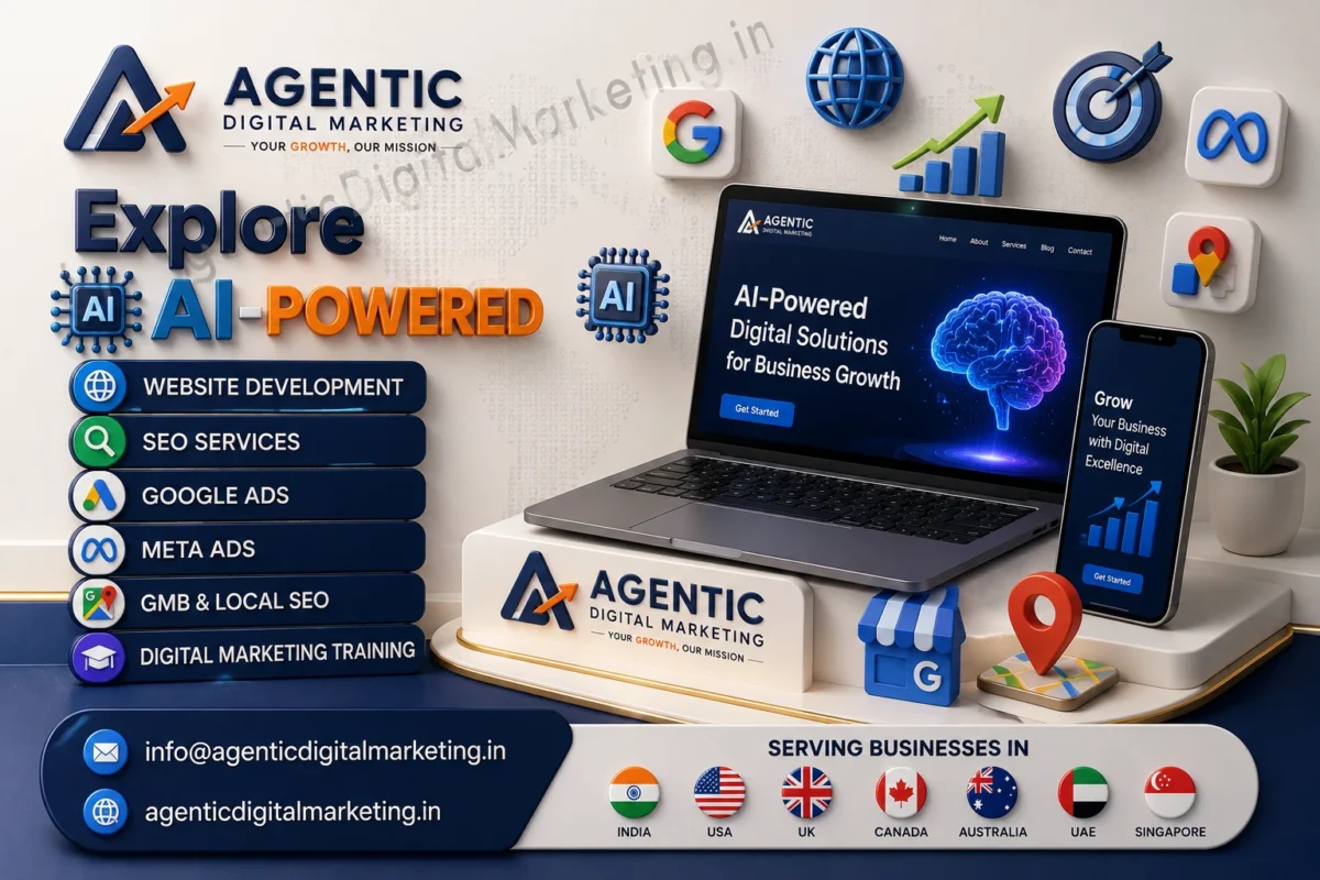 AI-powered Digital Marketing Services and website development services by Agentic Digital Marketing Agency