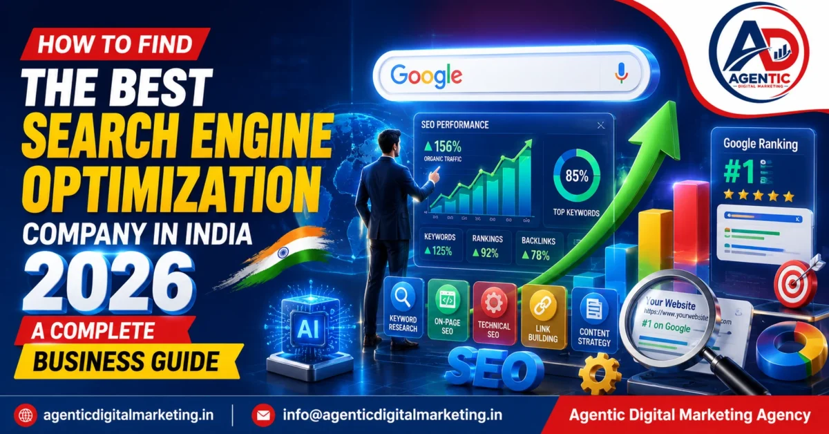 How to Find the Best Search Engine Optimization Company in India in 2026 complete business guide with SEO analytics dashboard and growth ranking strategy.