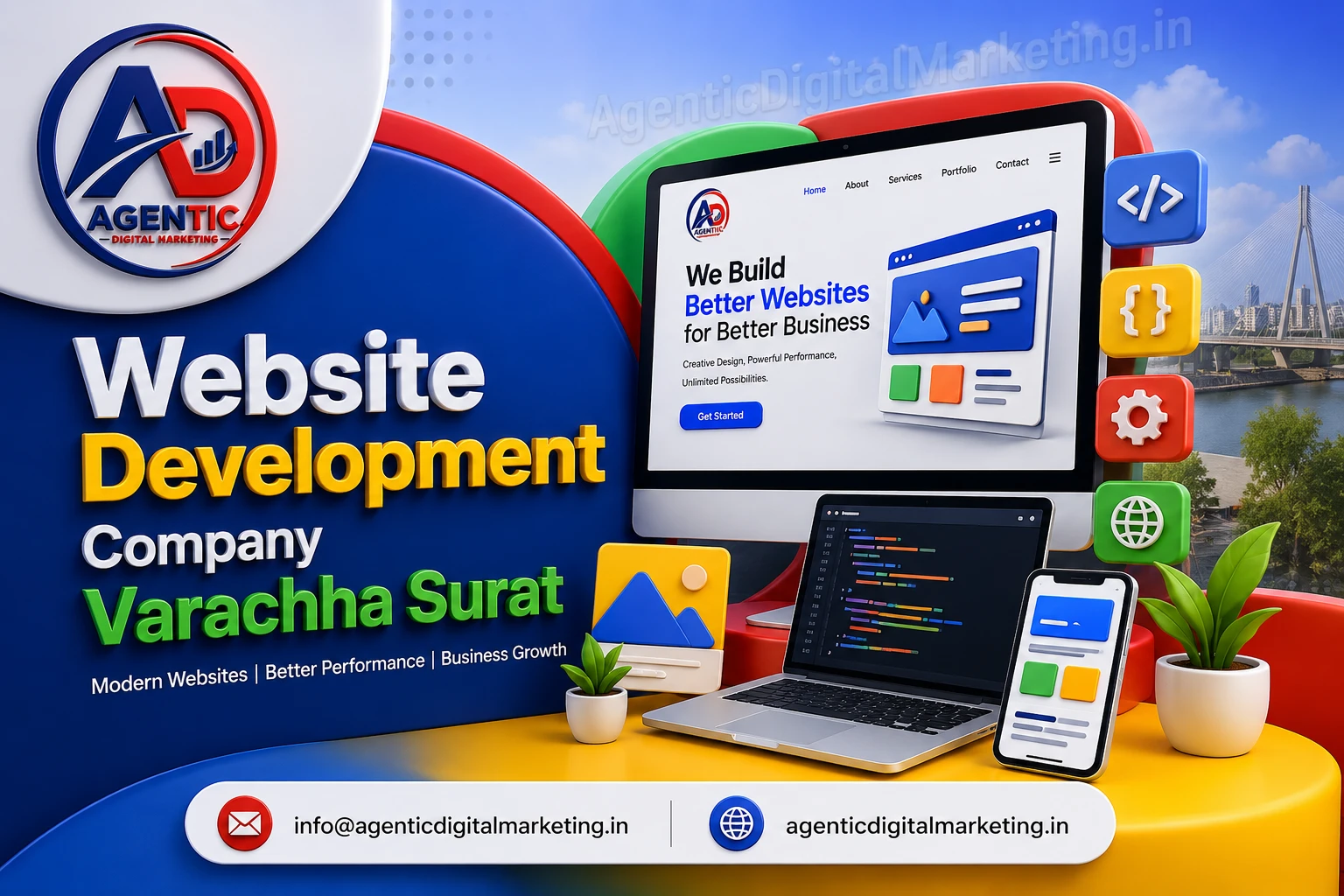 Web Development Company in Mota Varachha Surat providing custom website development and ecommerce solutions