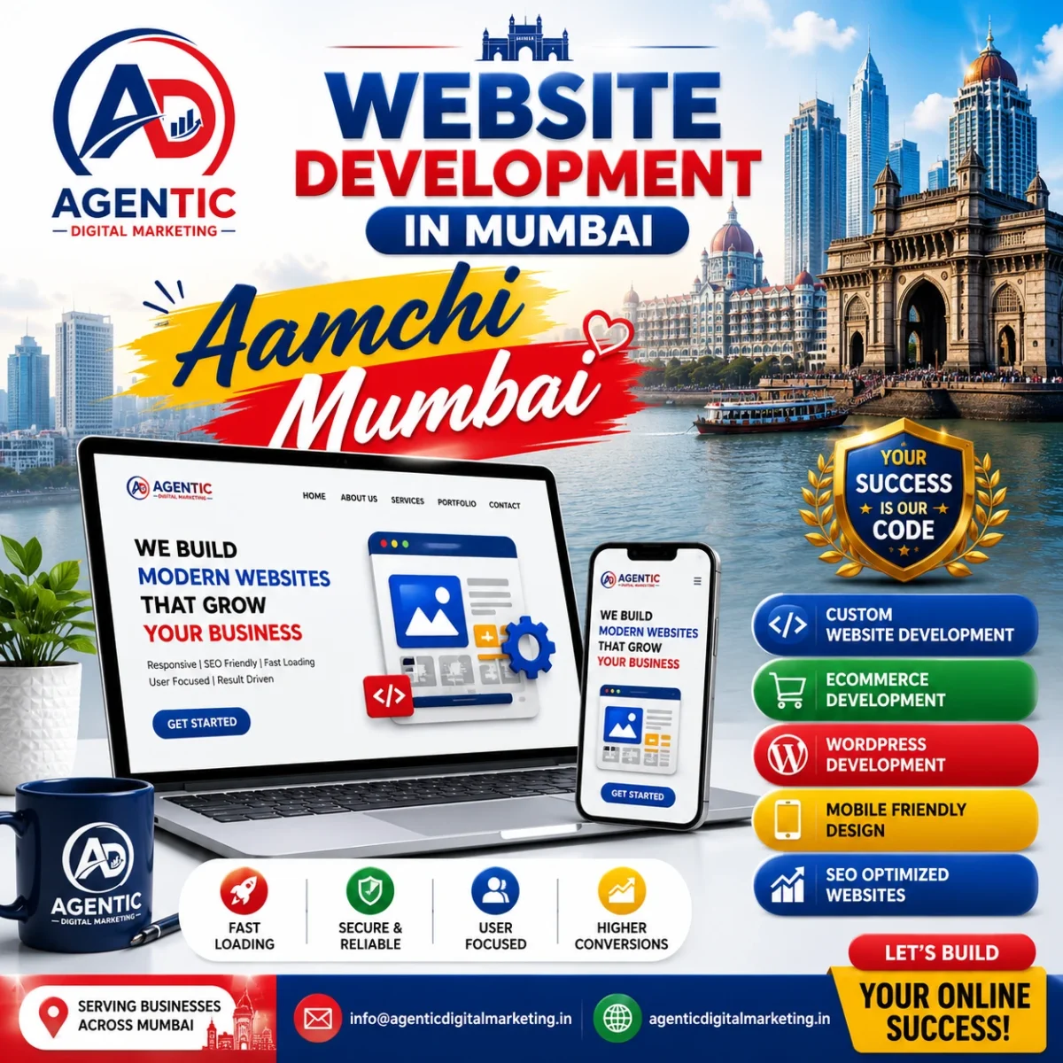 Website Development Company in Mumbai – Build a Powerful Online Presence with Agentic Digital Marketing Agency 2 Website Design Company Mumbai providing web design and development services, website designing solutions, and custom website development