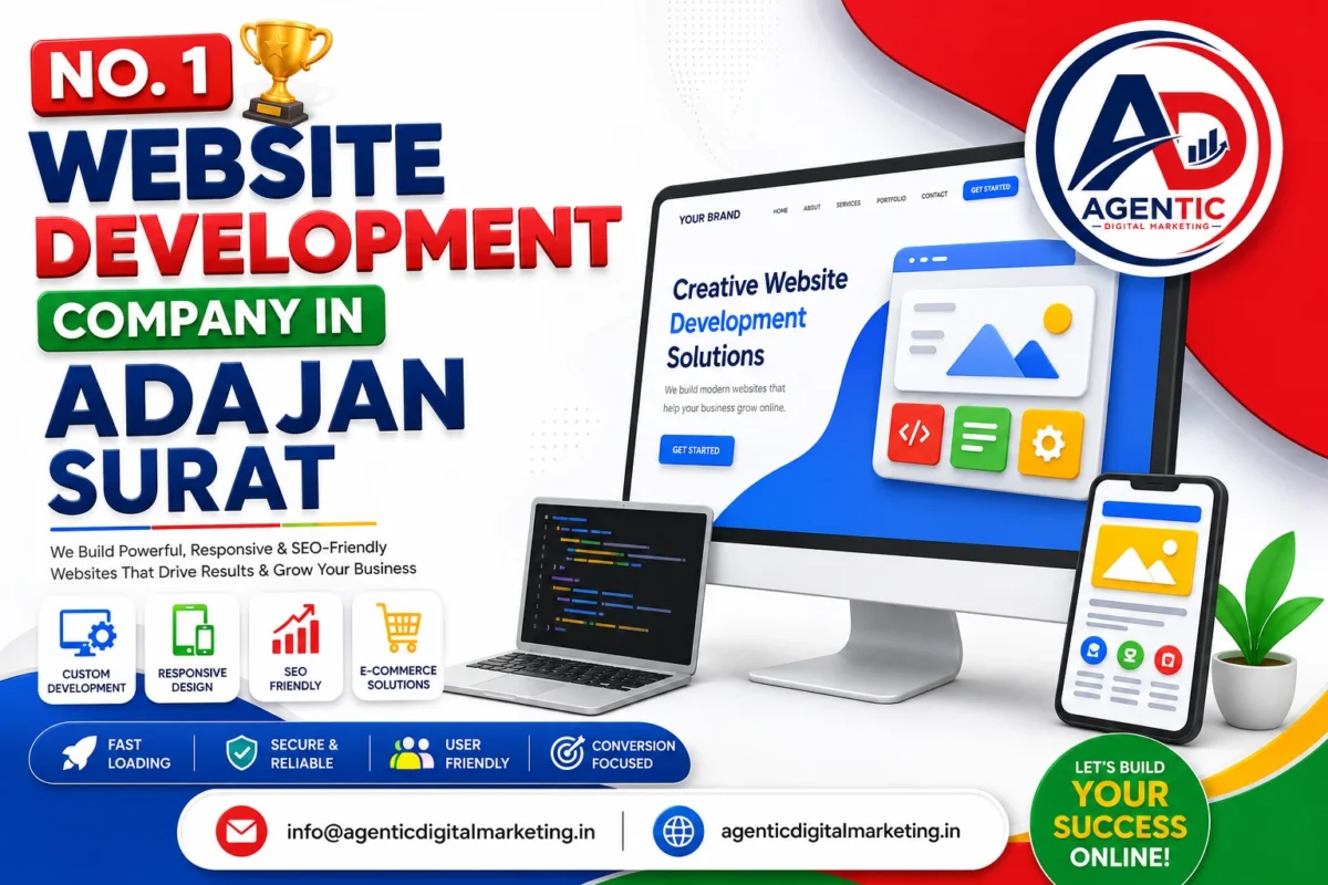 Website Development Company in Adajan Surat offering responsive and SEO-friendly website development services