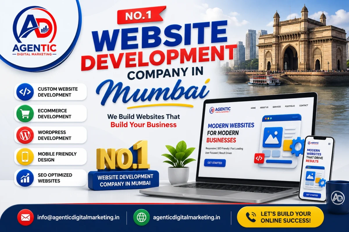Website Development Company in Mumbai – Build a Powerful Online Presence with Agentic Digital Marketing Agency 1 Website Development Company in Mumbai providing custom website development, website design, web development services, and responsive business websites