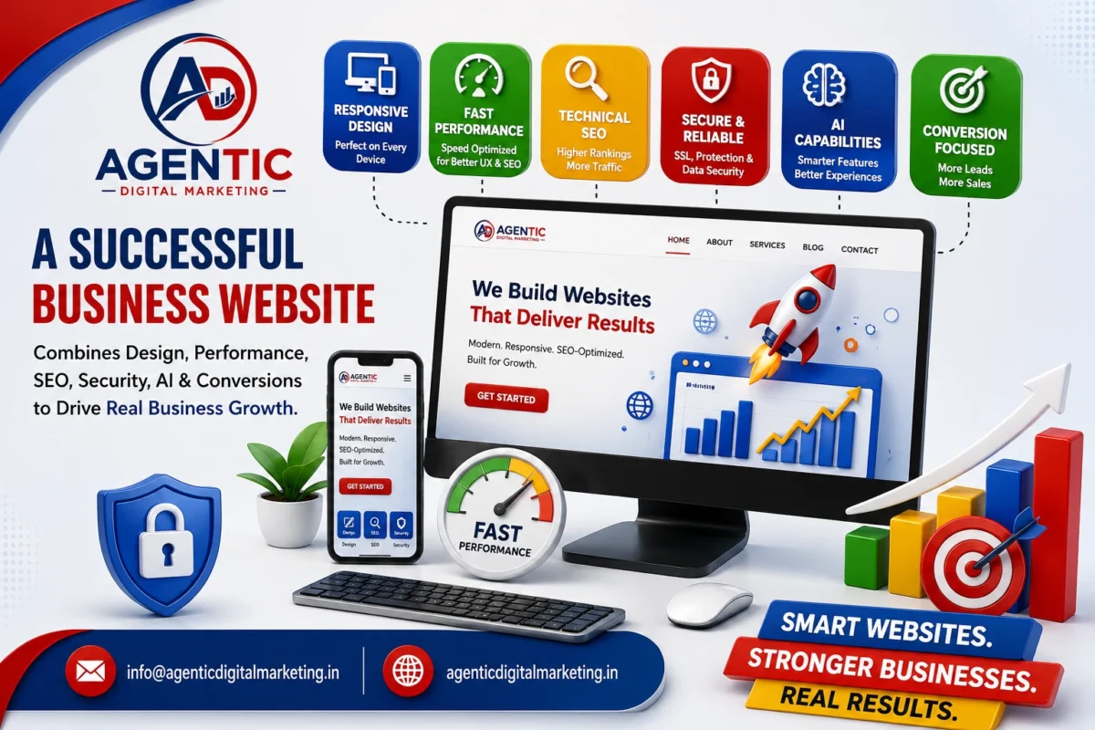 Benefits of a professional business website including SEO, lead generation, credibility, and online sales